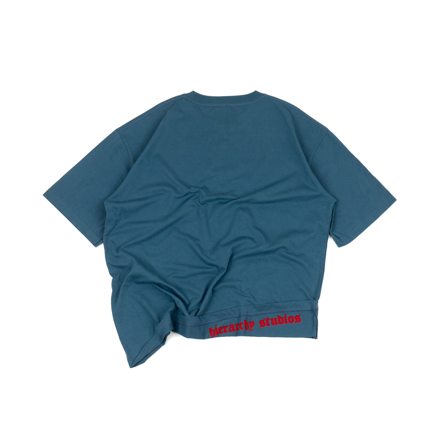 New Error Fold Oversized T-Shirt Dusty Blue