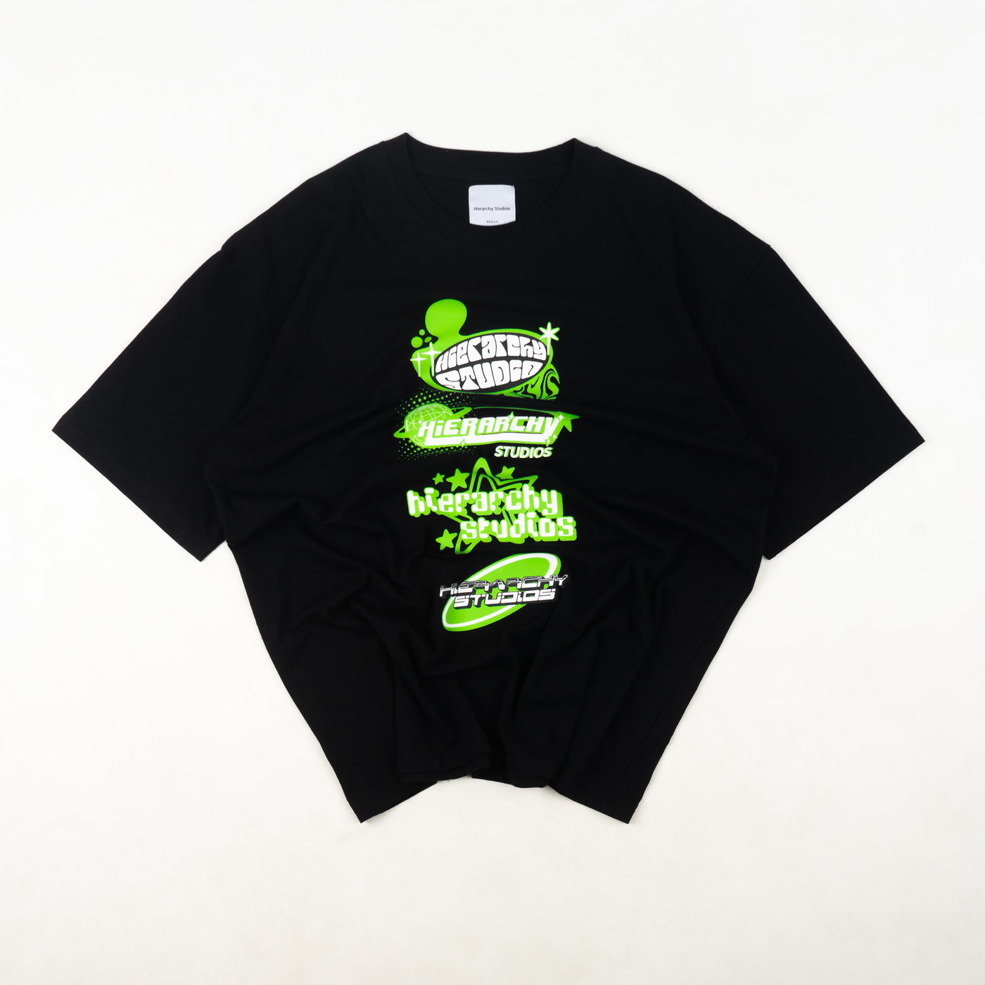 Black Y2K Logo Oversized T-Shirt