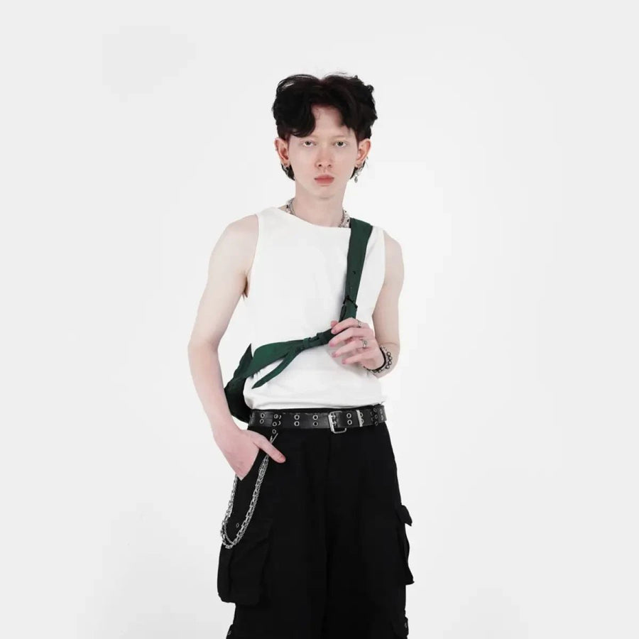 Green Moon Nylon Bag