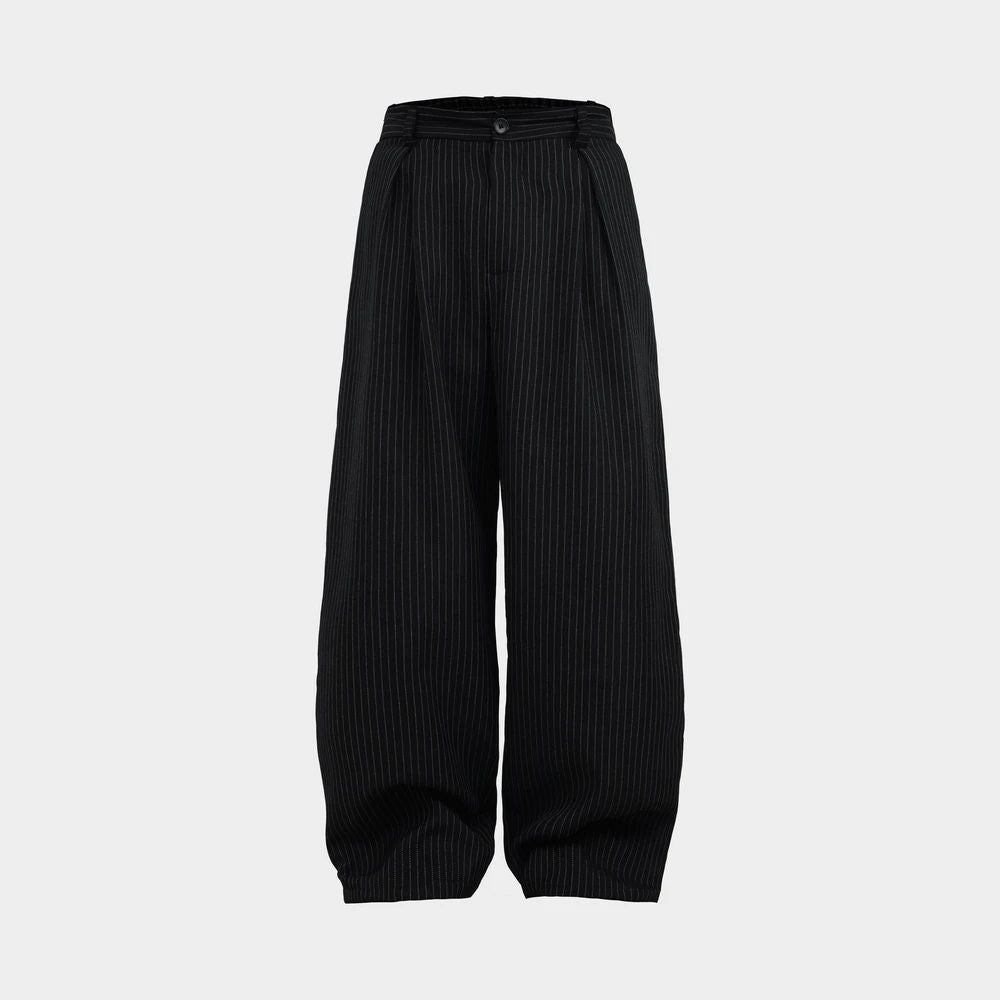 HIERARCHY STUDIOS Unruled - PRE ORDER Black Tuck Slacks Trousers