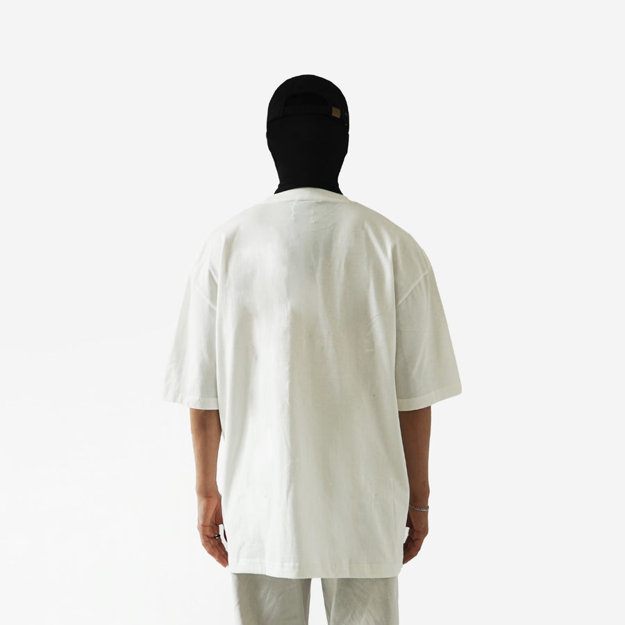 Flowers Dahlia Oversized T-Shirt White