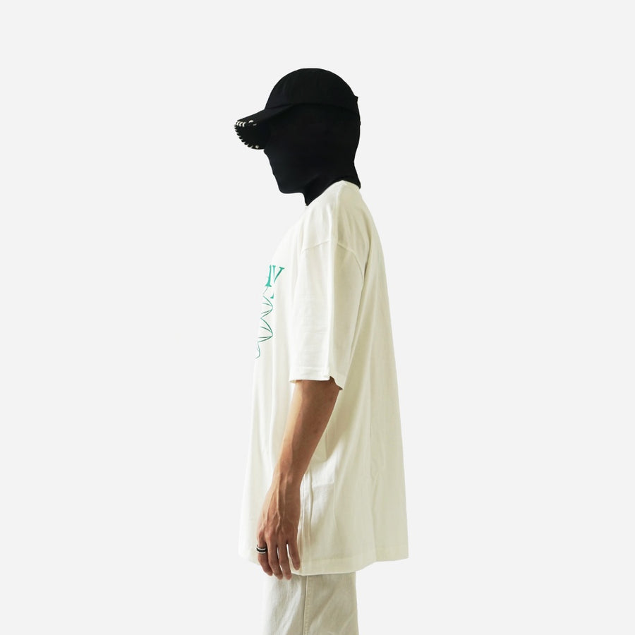 Flowers Dahlia Oversized T-Shirt White