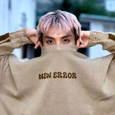 HIERARCHY STUDIOS New Error - Beige Fluid Wide Oversized Knit Sweater