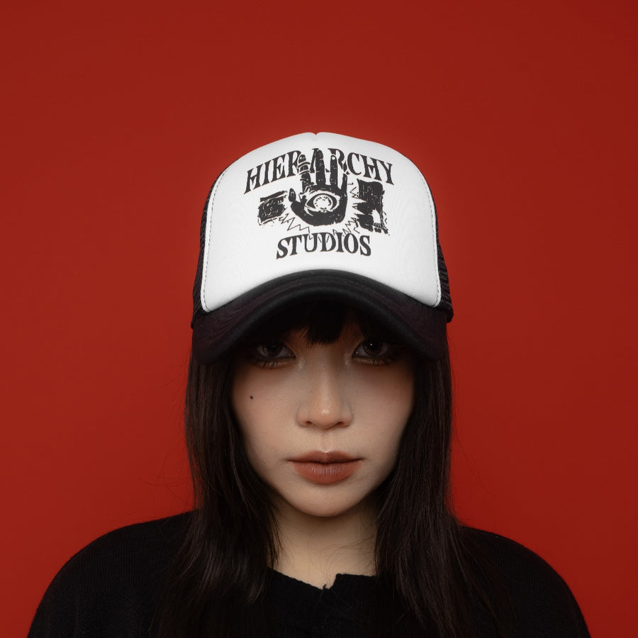 HIERARCHY STUDIOS Spellbound - White Spellbound Trucker Cap