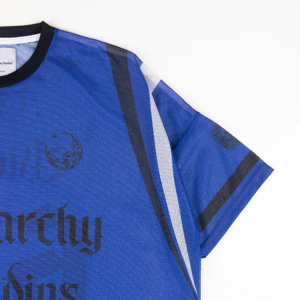 HIERARCHY STUDIOS Spellbound 2.0  - Blue Wicked Wide Oversized Mesh Jersey