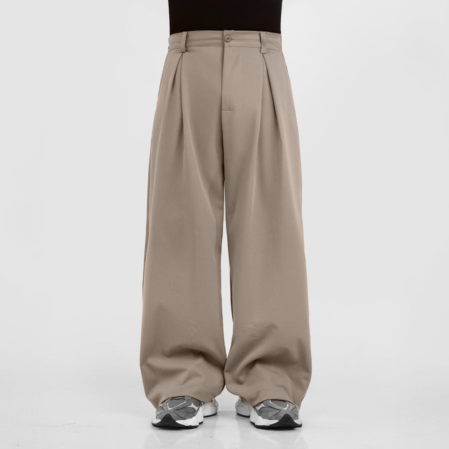 HIERARCHY STUDIOS Unruled - Mocca Tuck Trousers