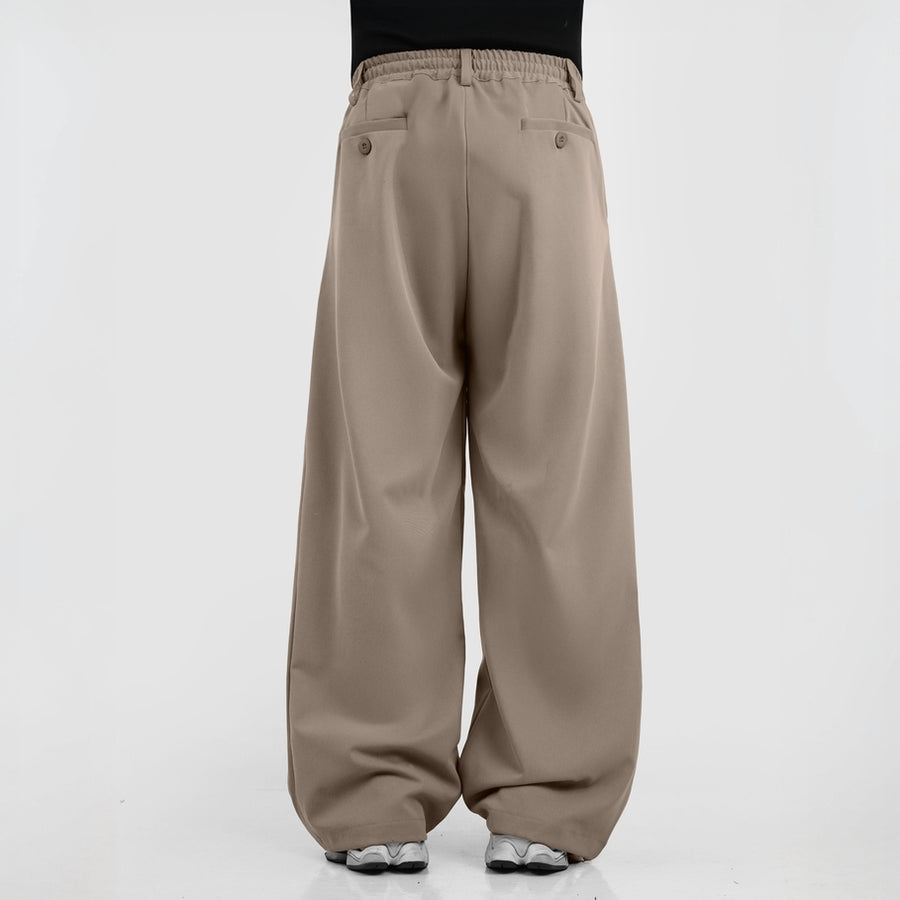 HIERARCHY STUDIOS Unruled - Mocca Tuck Trousers