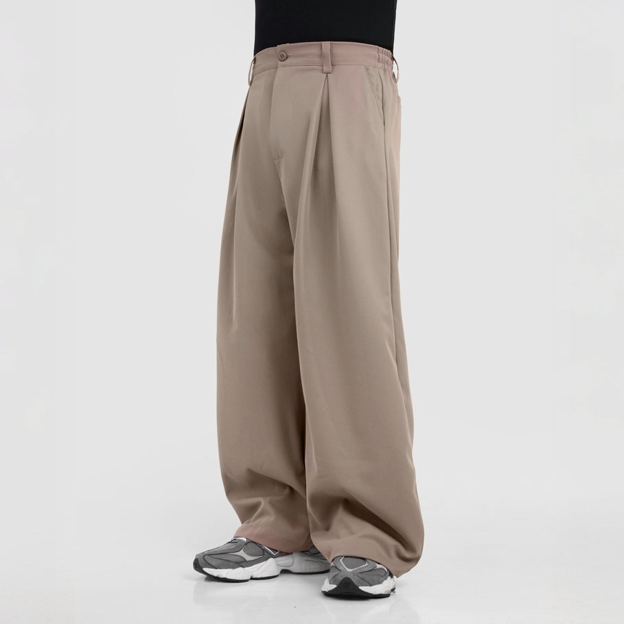 HIERARCHY STUDIOS Unruled - Mocca Tuck Trousers