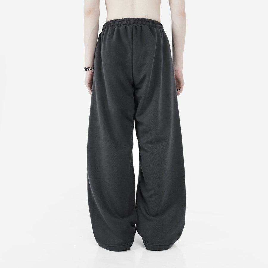 HIERARCHY STUDIOS TMTNW - Grey Four Stripes Baggy Pants