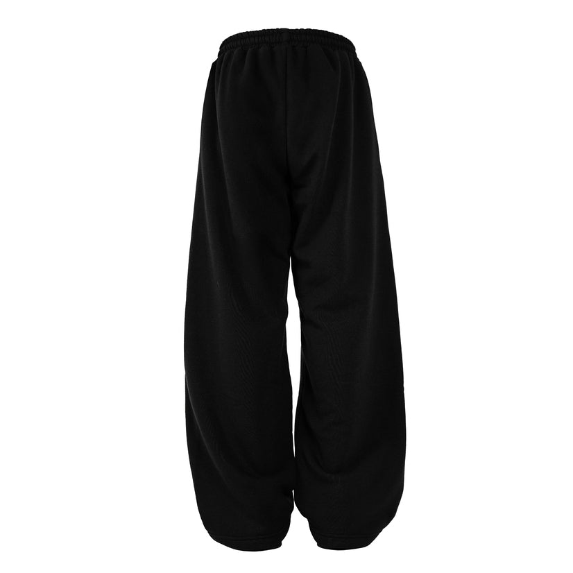 PRE ORDER Black Four Stripes Baggy Pants