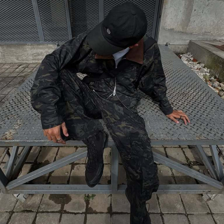HIERARCHY STUDIOS Unsolved - Camo Oversized Jacket