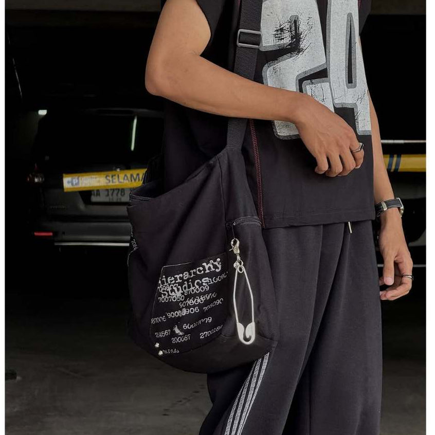 HIERARCHY STUDIOS TMTNW - Silver Pin Oversized Bag Charm