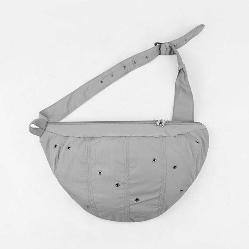 HIERARCHY STUDIOS TMTNW - Light Grey Moon Nylon Bag