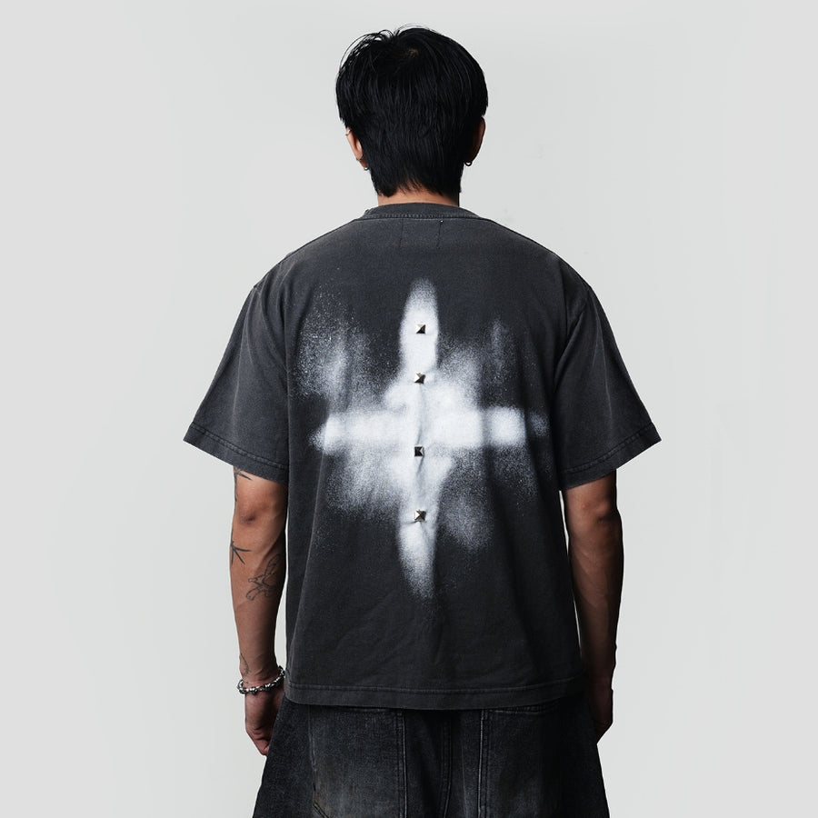 Washed Black Stallion Tiny Boxy T-Shirt