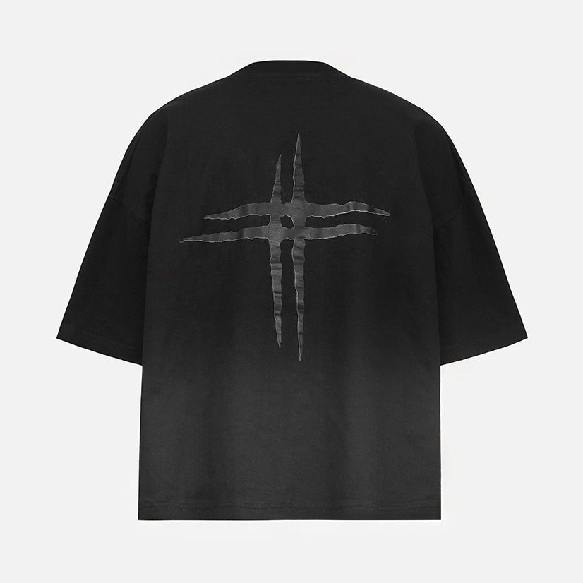 Washed Black Not Equal Boxy Oversized T-Shirt