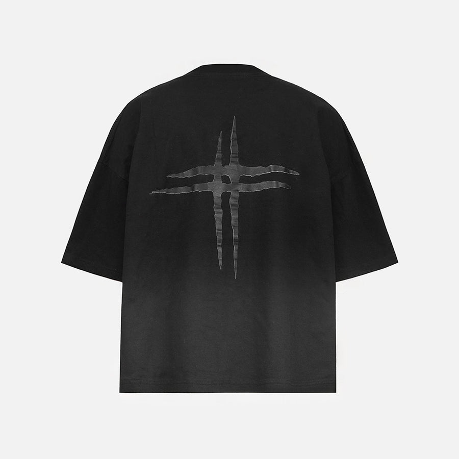 Washed Black Not Equal Boxy Oversized T-Shirt