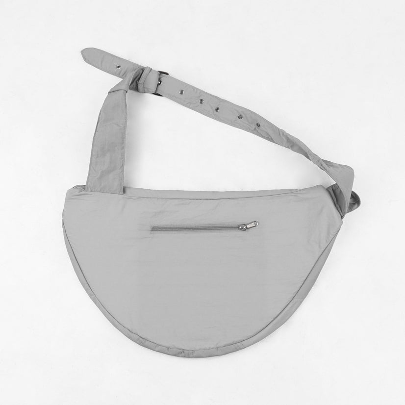 HIERARCHY STUDIOS TMTNW - Light Grey Moon Nylon Bag