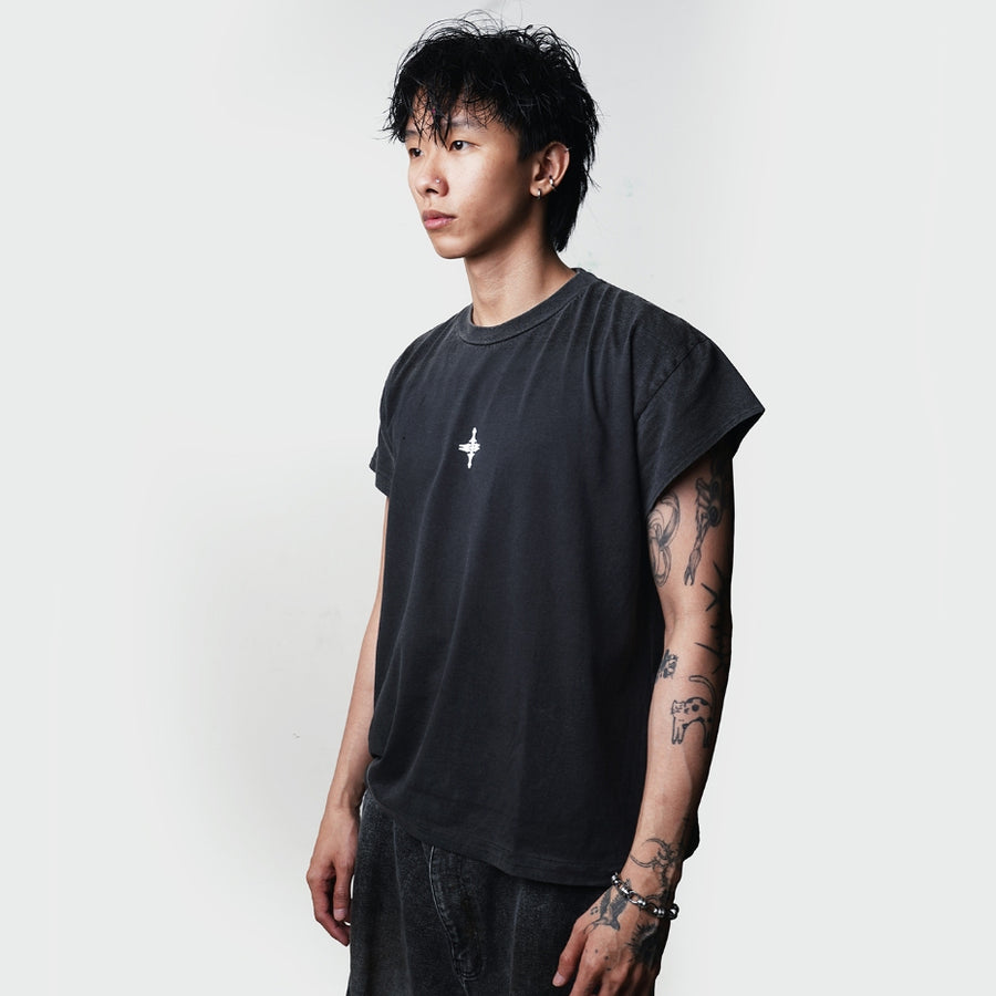 Washed Black CC Tiny Boxy T-Shirt
