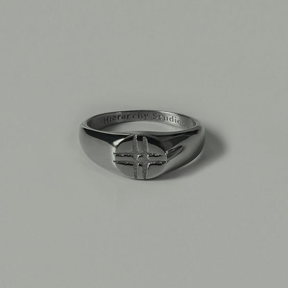 HIERARCHY STUDIOS ENE - Circle Not Equal Logo Ring