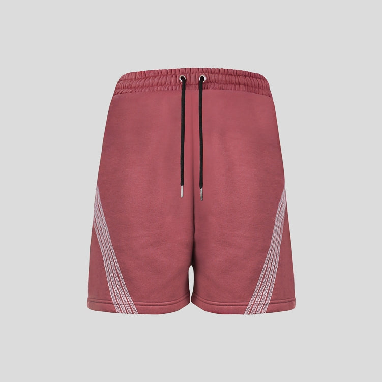 Hierarchy Studios FS - Dusty Pink Four Stripes Short Pants