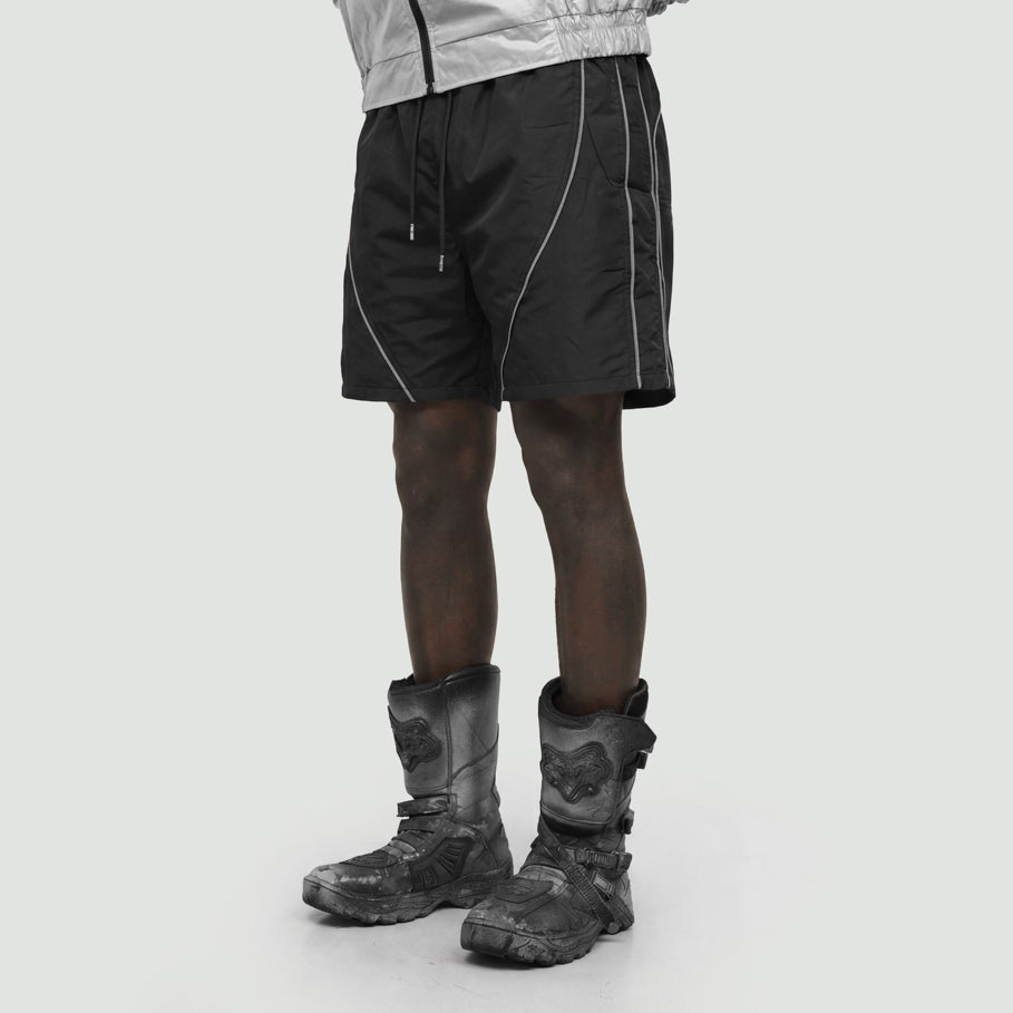Hierarchy Studios CR - Black City Residue Compression Shorts