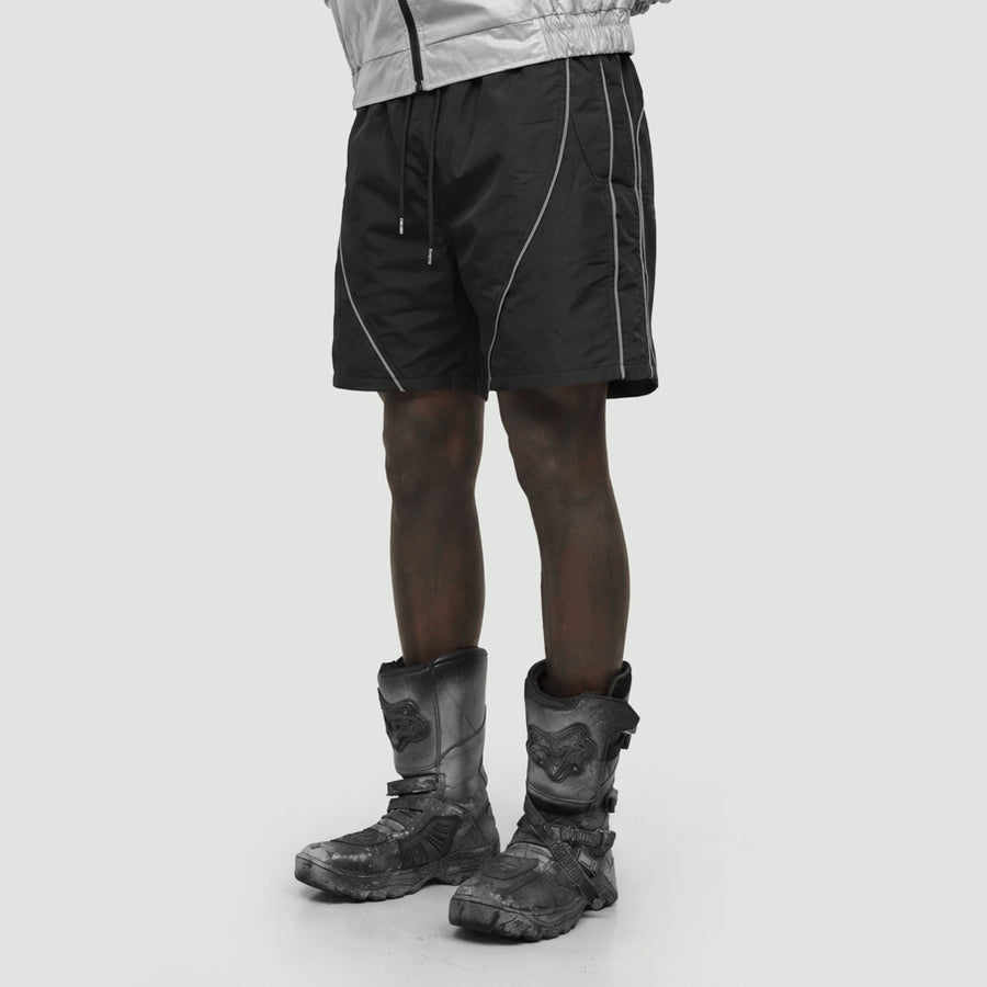 Hierarchy Studios CR - Black City Residue Compression Shorts