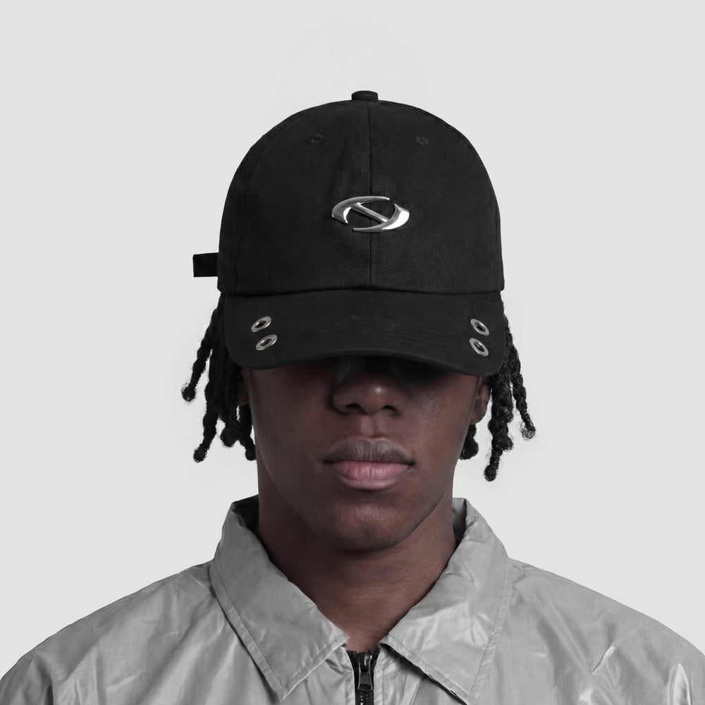 Hierarchy Studios CR - Black Metal Logo Baseball Cap