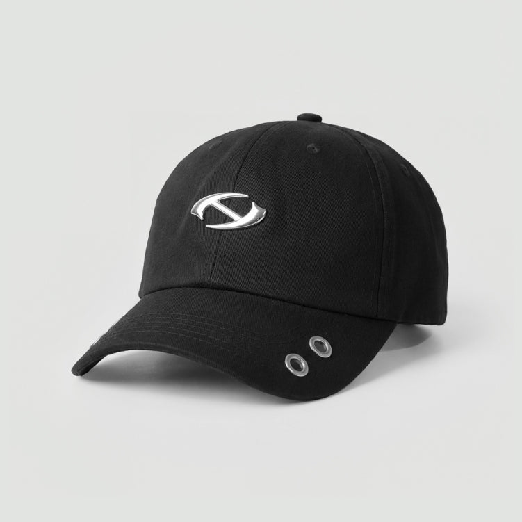 Hierarchy Studios CR - Black Metal Logo Baseball Cap