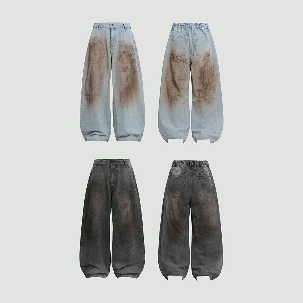 Hierarchy Studios CR - Dirty Baggy Denim Pants