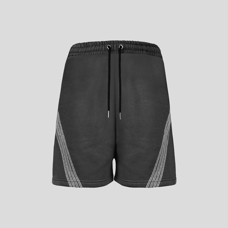 Hierarchy Studios FS - Grey Four Stripes Short Pants