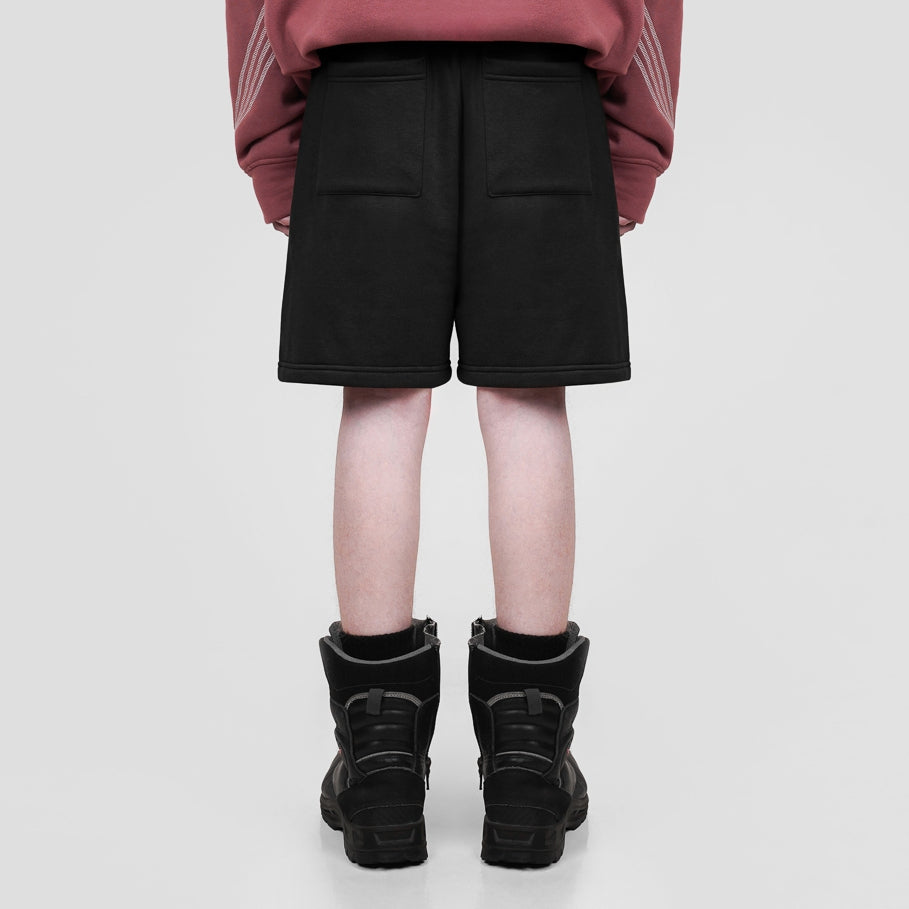 Hierarchy Studios FS - Black Four Stripes Short Pants