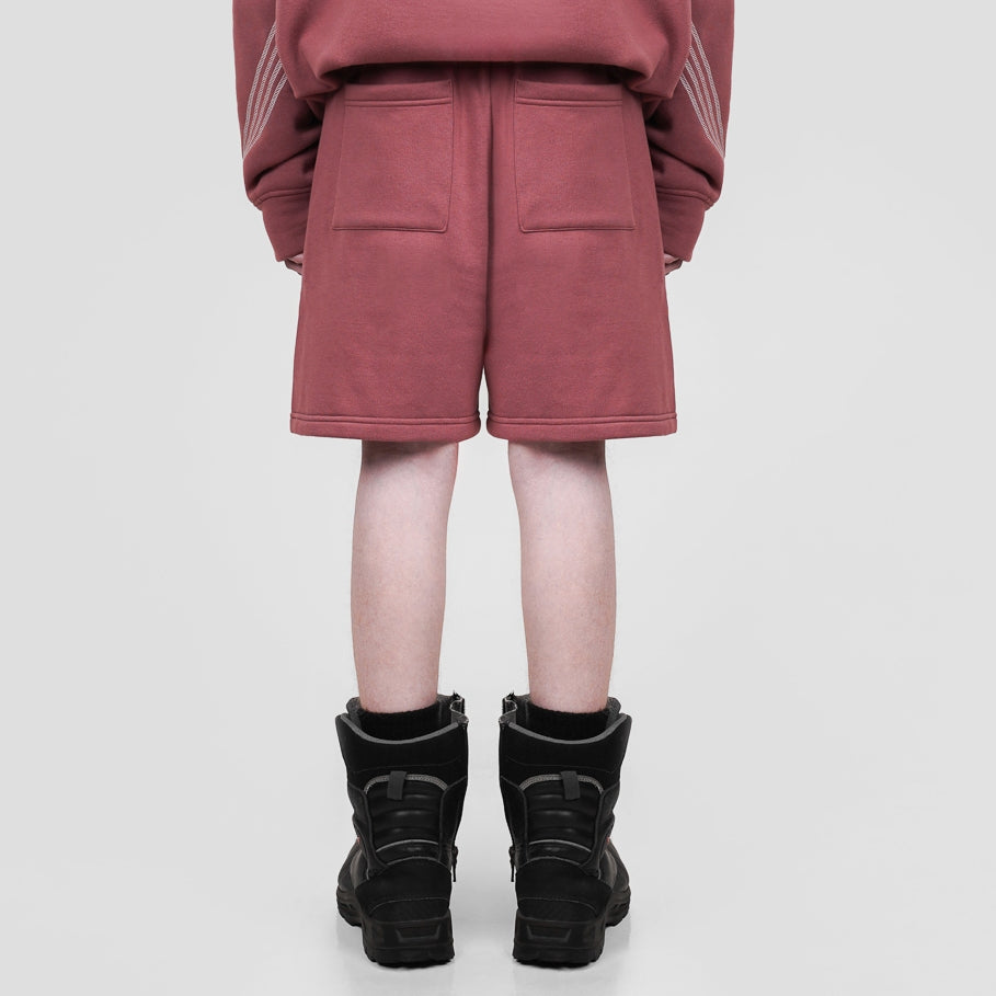 Hierarchy Studios FS - Dusty Pink Four Stripes Short Pants