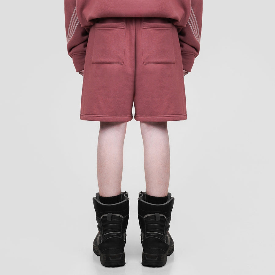 Hierarchy Studios FS - Dusty Pink Four Stripes Short Pants