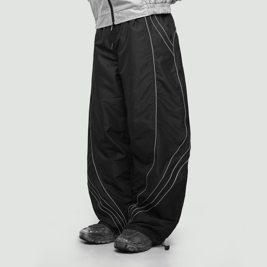 Hierarchy Studios CR - Black City Residue Baggy Trackpants
