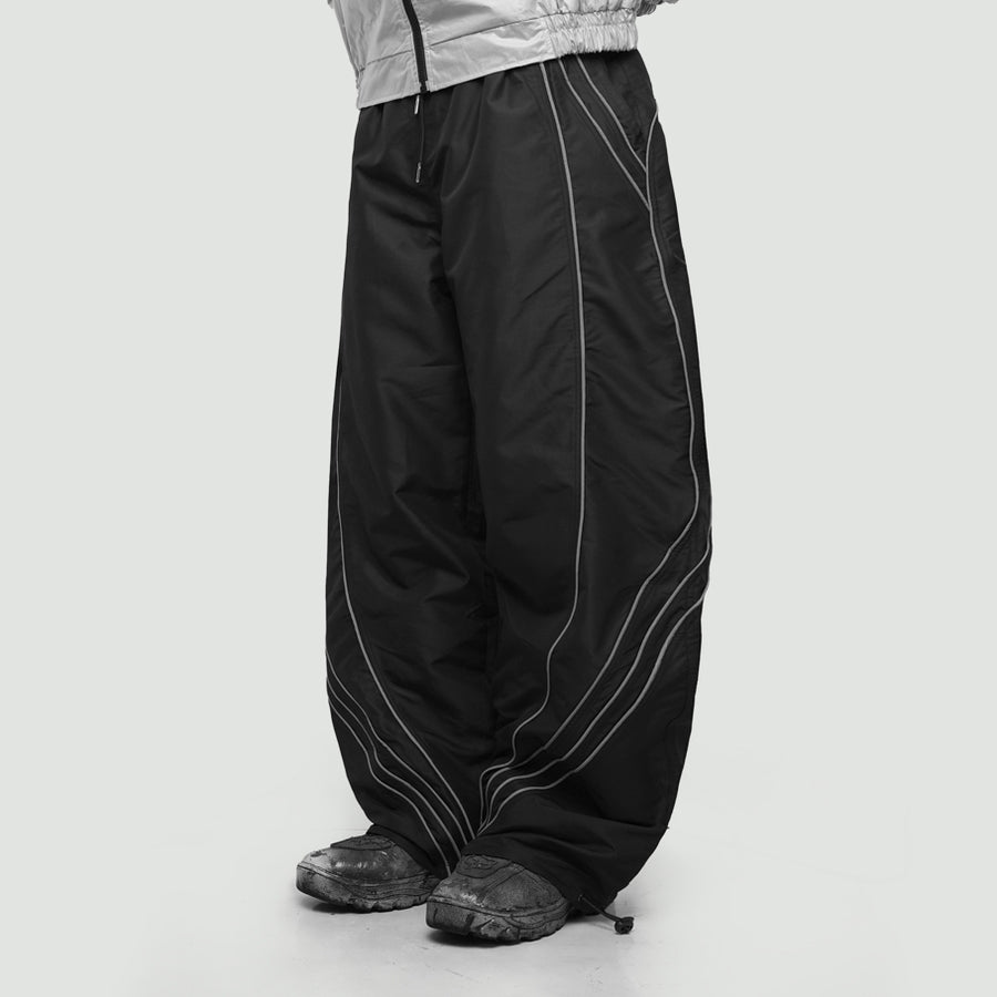 Hierarchy Studios CR - Black City Residue Baggy Trackpants