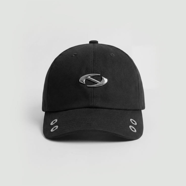 Hierarchy Studios CR - Black Metal Logo Baseball Cap