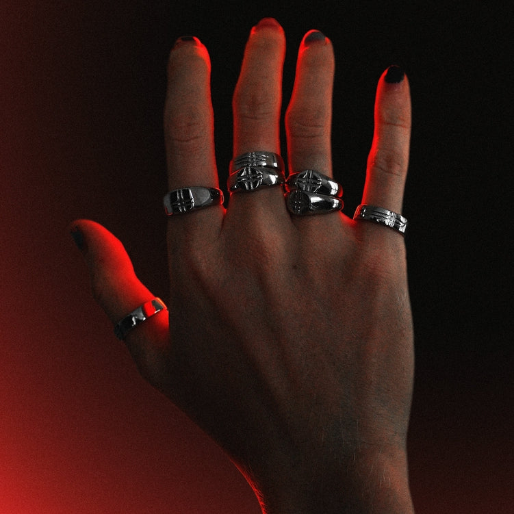 Basic Not Equal Logo Ring