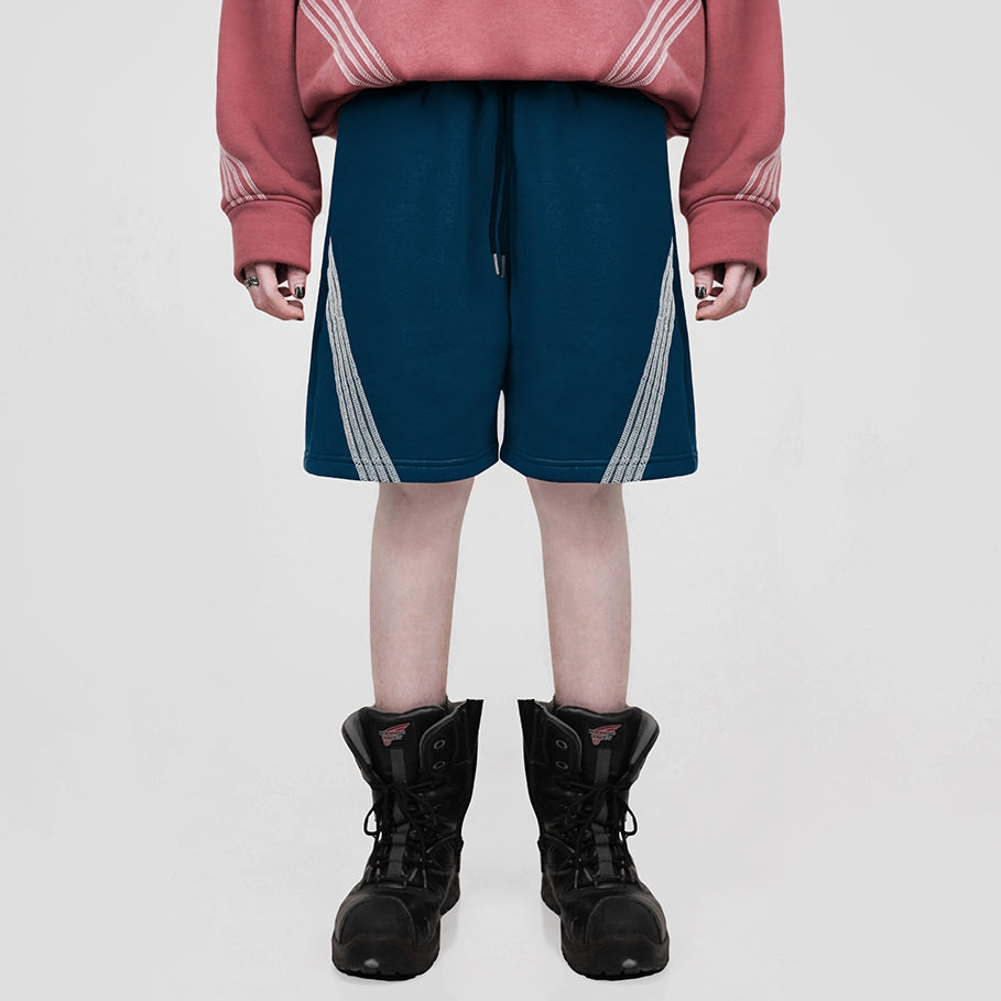 Hierarchy Studios FS - Navy Four Stripes Short Pants