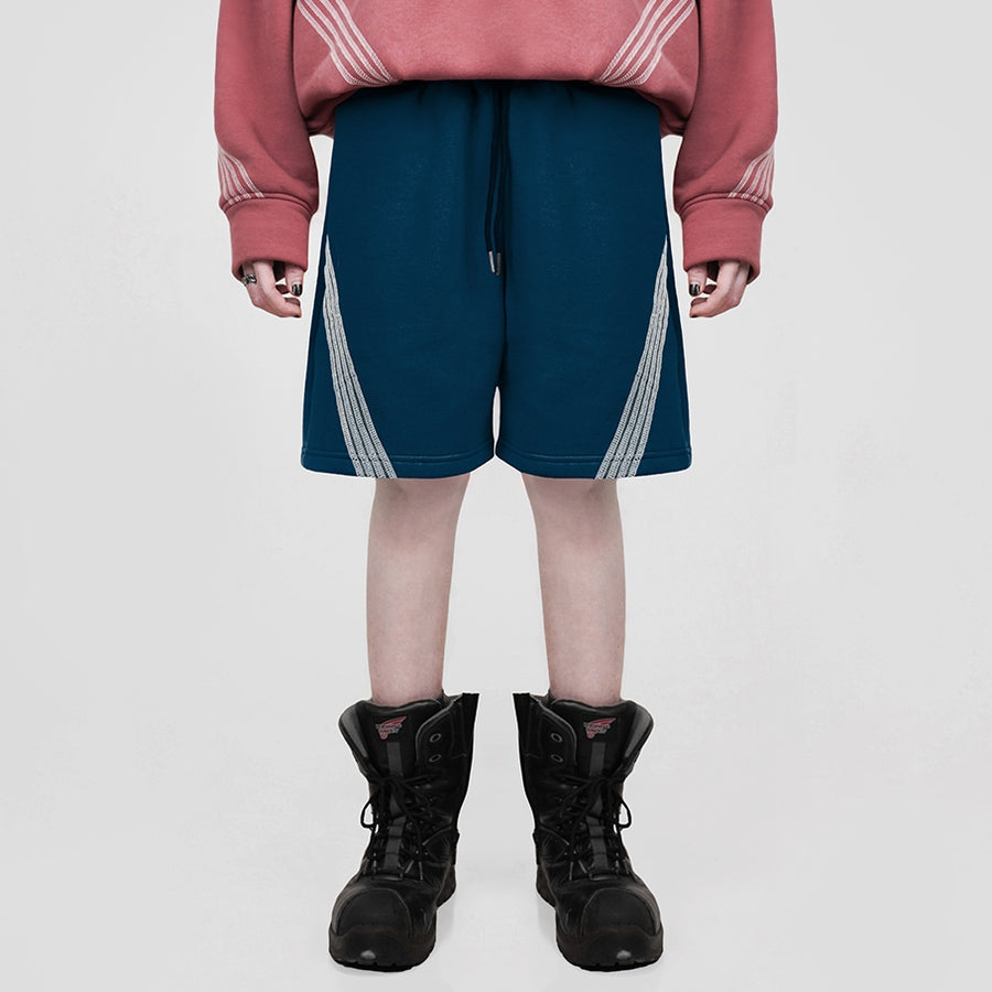 Hierarchy Studios FS - Navy Four Stripes Short Pants