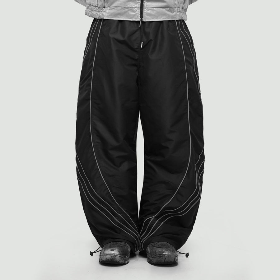 Hierarchy Studios CR - Black City Residue Baggy Trackpants
