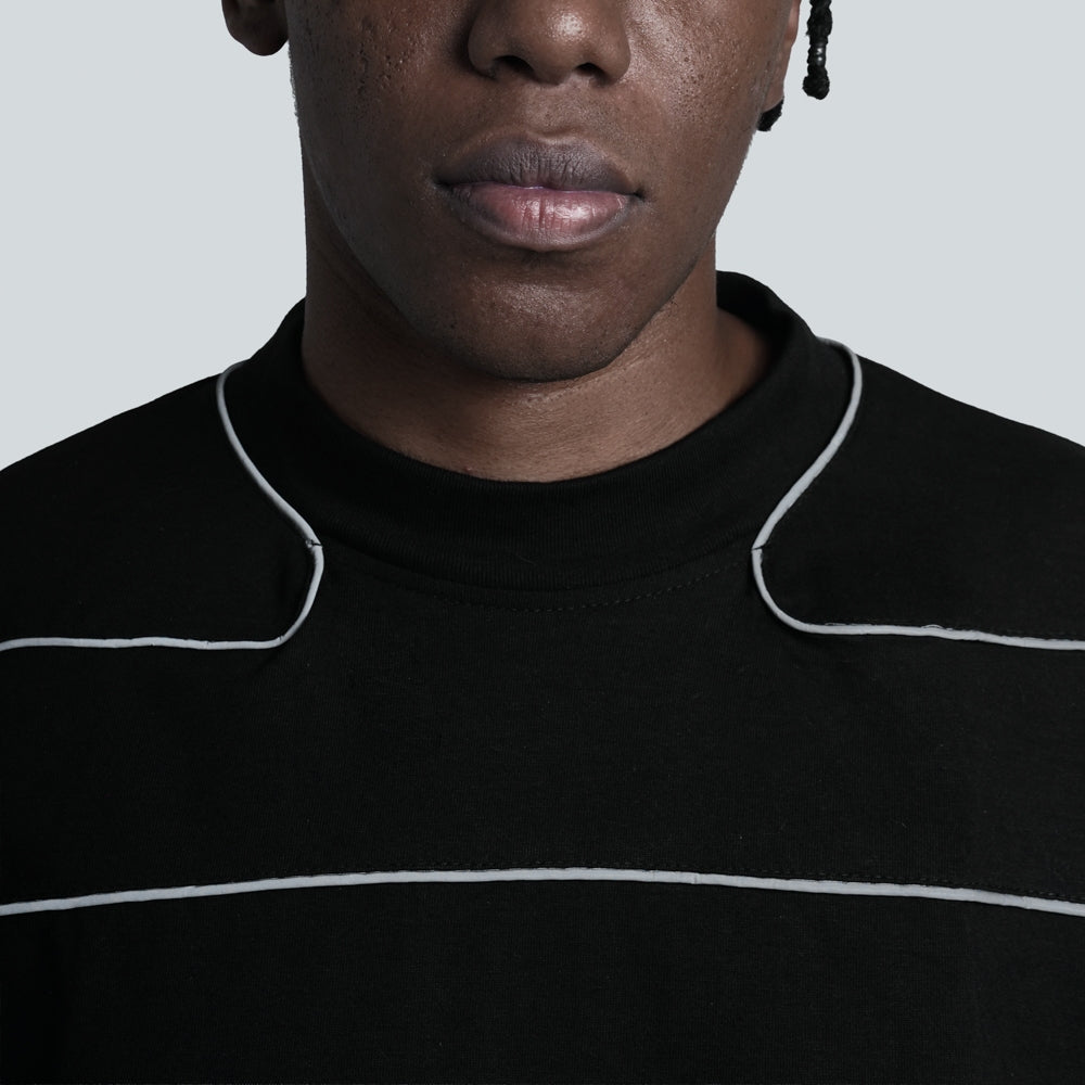 Hierarchy Studios CR - Black City Residue Boxy Wide T-Shirt