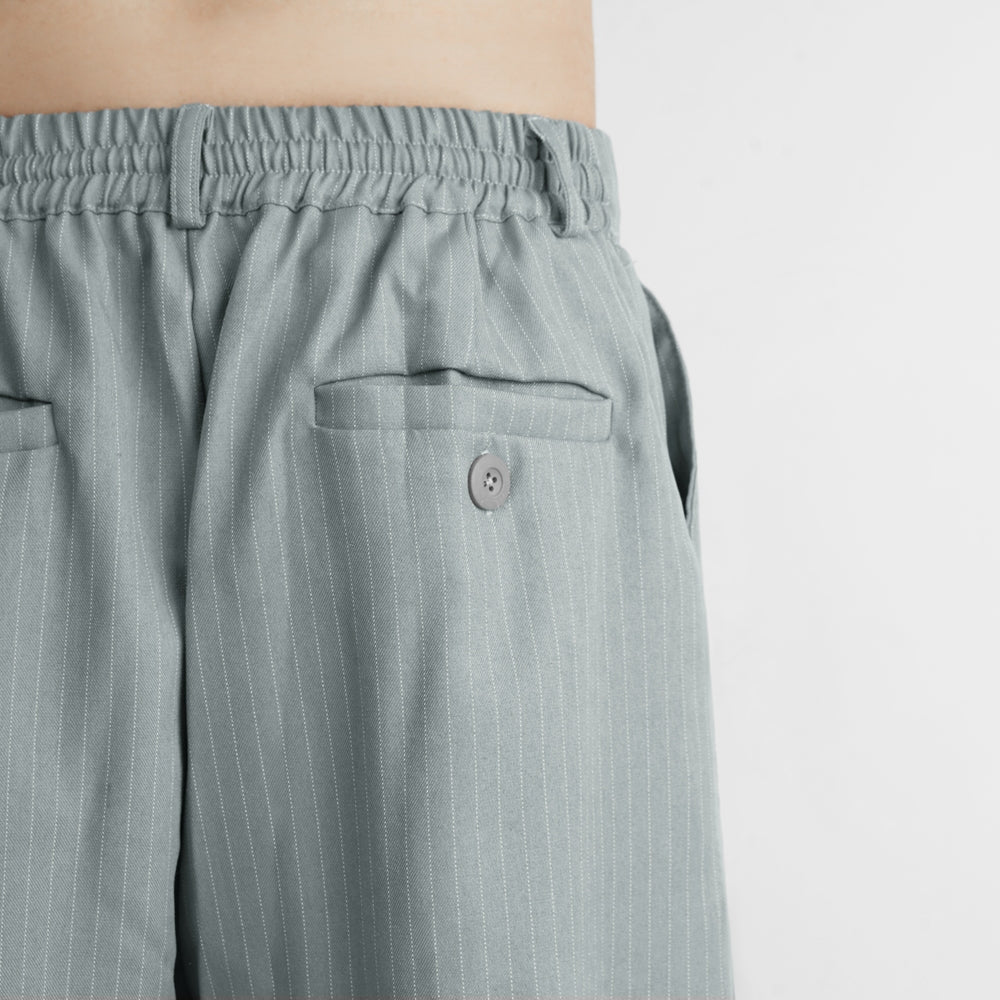 HIERARCHY STUDIOS Unruled - Stripes Light Blue Tuck Trousers