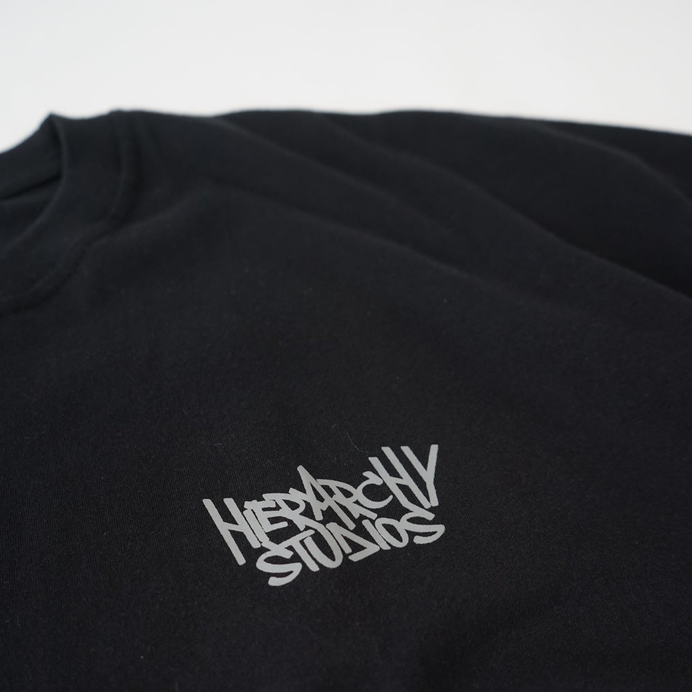 Graffiti Wide Logo Oversized T-Shirt Black