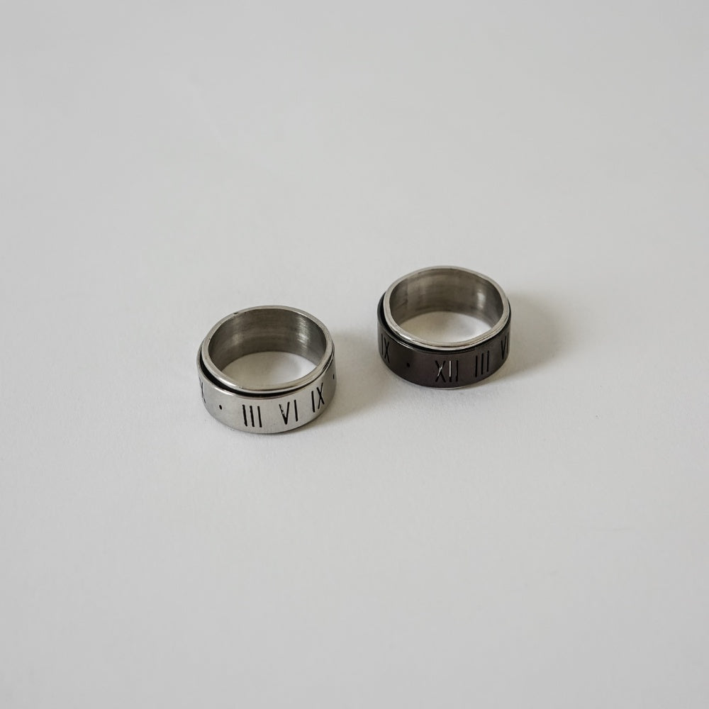 Spinning Roman Number Ring