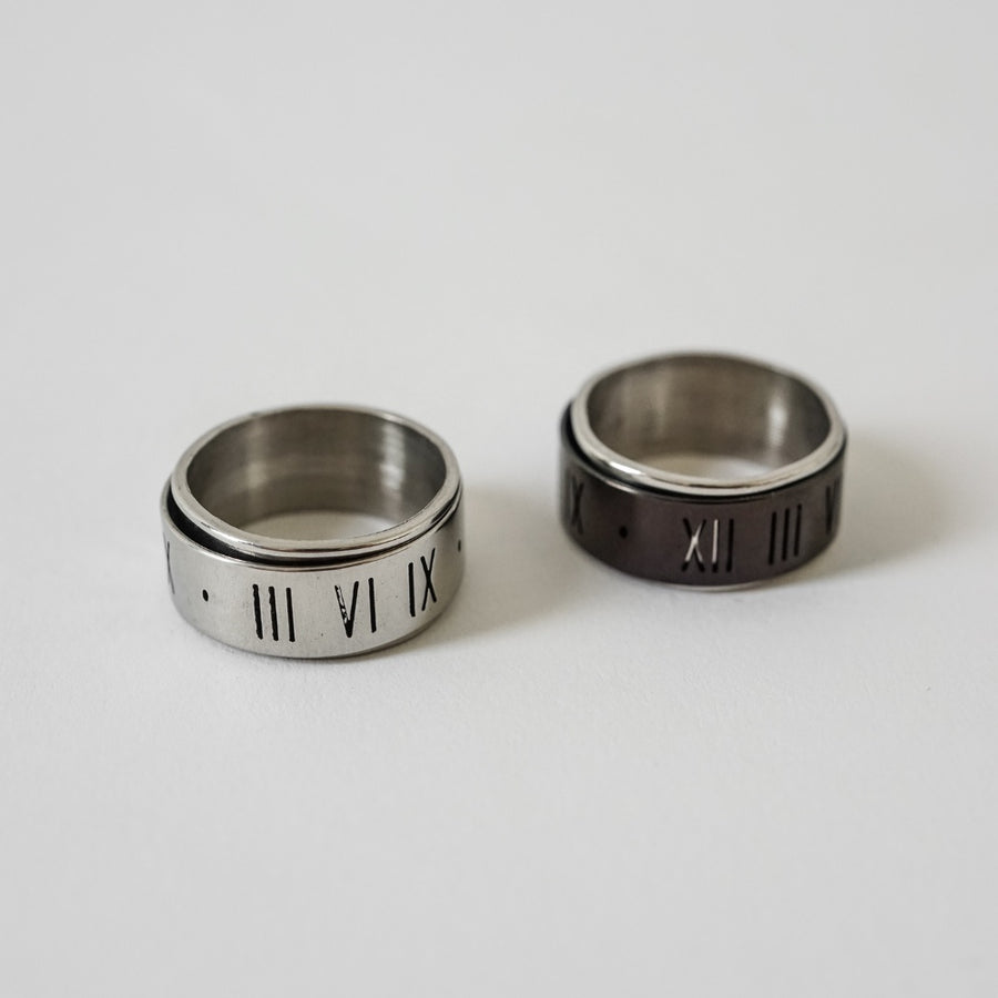 Spinning Roman Number Ring