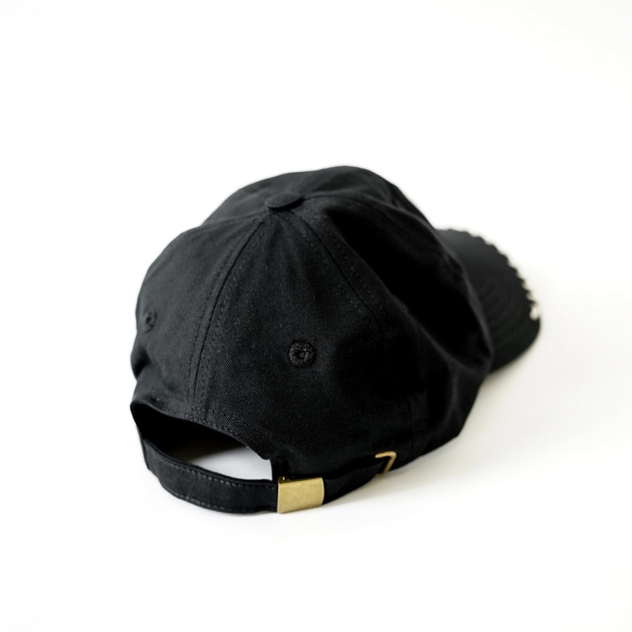 Gothic H Stitched Baseball Cap Black