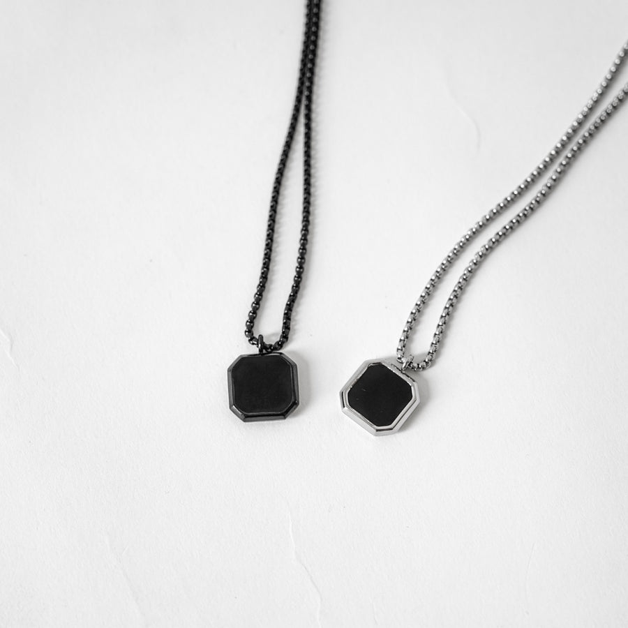 Black Square Necklace