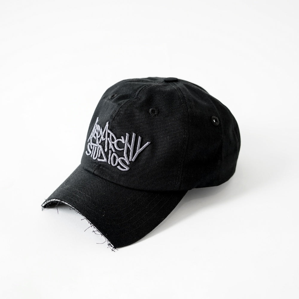 Graffiti Half Cut Baseball Cap Black