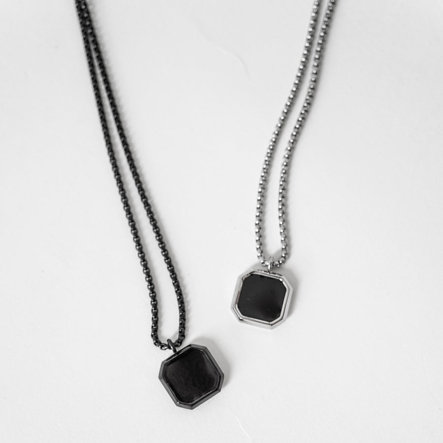 Black Square Necklace