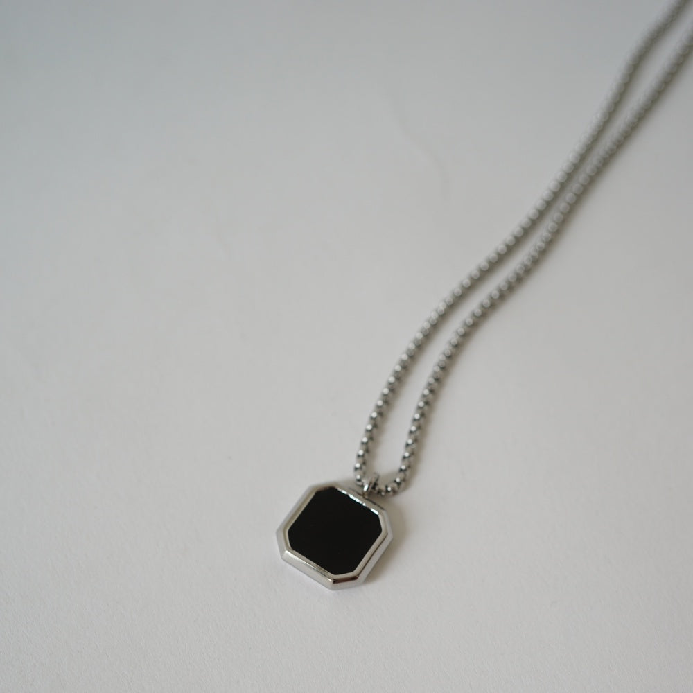 Black Square Necklace